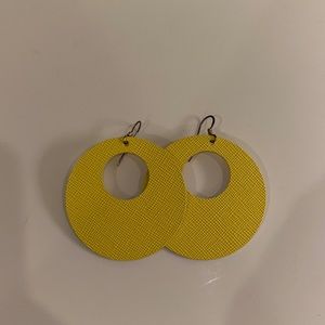 Nickel & Suede Leather Nova Earrings
